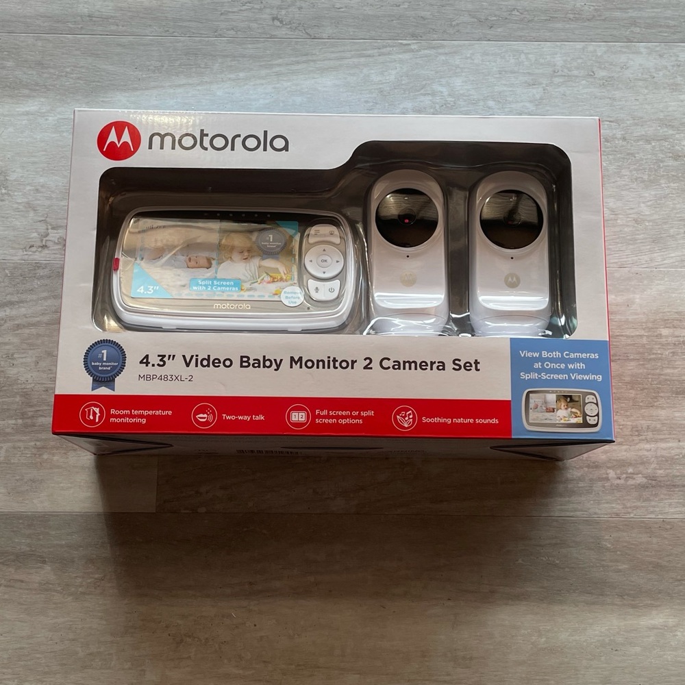 NWB Motorola 4.3" Video Baby 2 Camera Xl Monitor